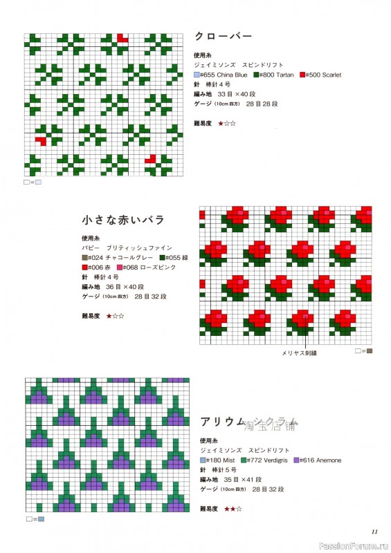Вязаные проекты в книге «Flower Knitting». Часть 1