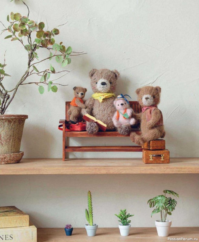 Вязаные проекты в книге &laquo;Шарнирные игрушки на спицах&raquo;.