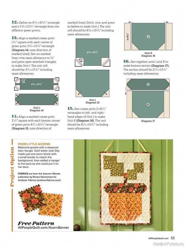 Коллекция проектов для рукодельниц в журнале «American Patchwork & Quilting №196 2025»