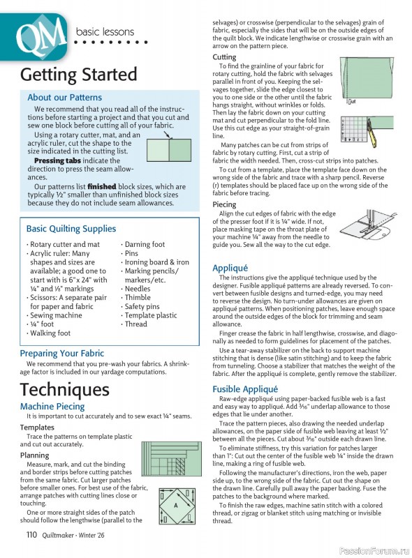 Коллекция проектов для рукодельниц в журнале «Quiltmaker - Winter 2026»
