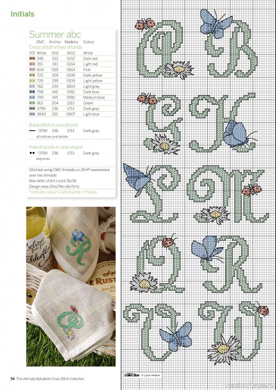 Коллекция вышивки в журнале «Cross Stitch Collection - The Ultimate Alphabets 2026»