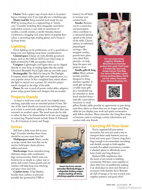 Коллекция вышивки в журнале «Just CrossStitch - Winter 2025»