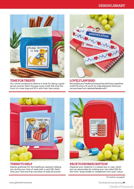 Коллекция вышивки в журнале &laquo;The World of Cross Stitching №368 2025&raquo;