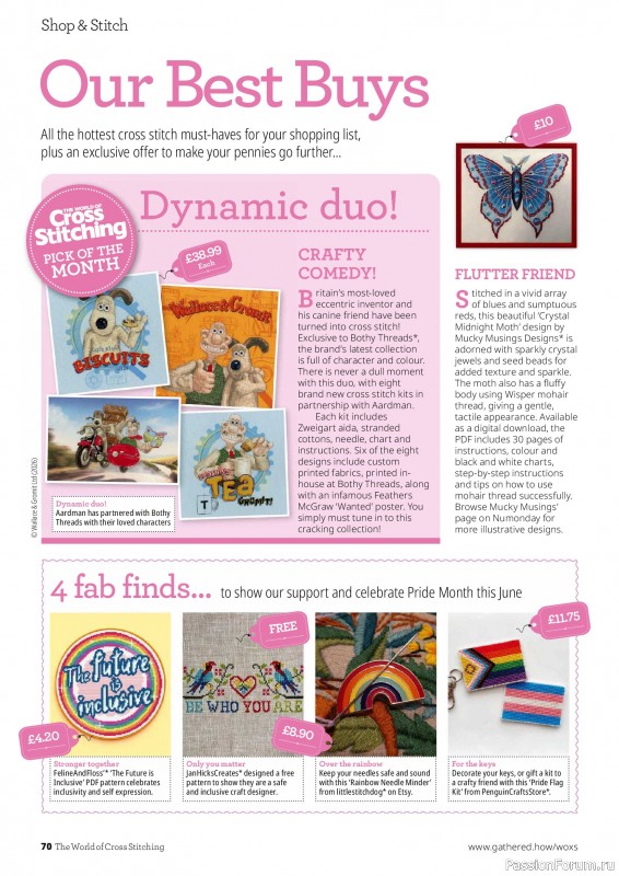 Коллекция вышивки в журнале &laquo;The World of Cross Stitching №372 2026&raquo;