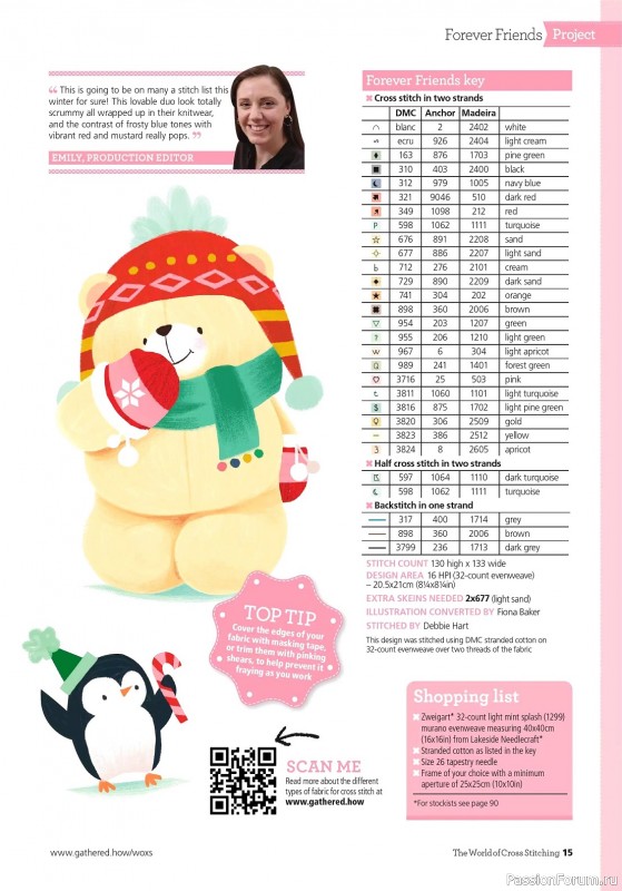 Коллекция вышивки в журнале «The World of Cross Stitching - Special 2023»