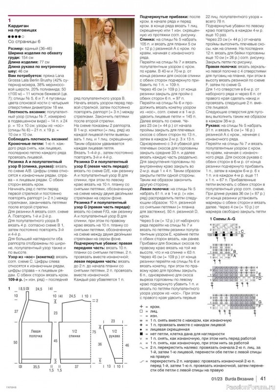 Вязаные модели в журнале «B-Вязание №1 2023»