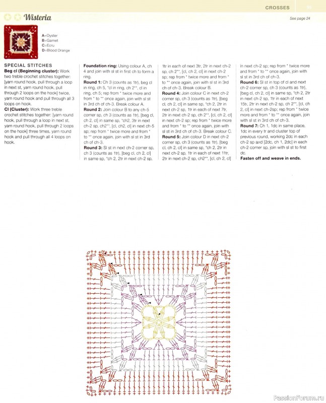 Вязаные проекты в книге «150 Crochet Blocks». Часть 2