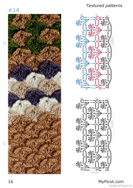 Вязаные проекты в книге «Textured Motifs».