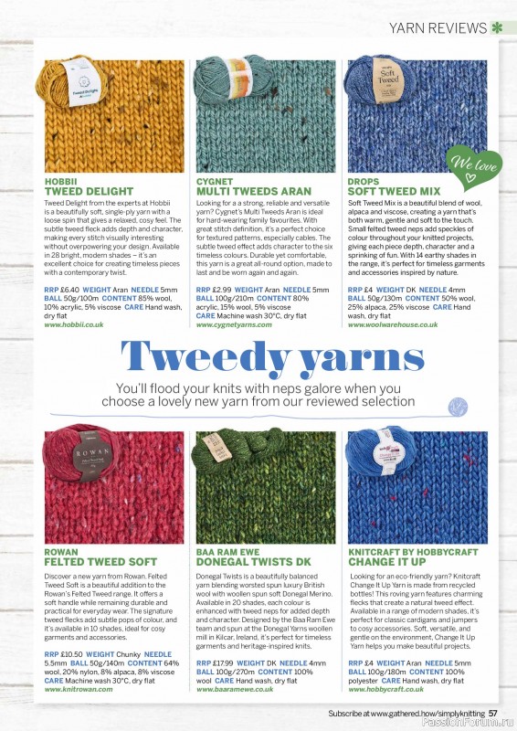 Вязаные проекты в журнале &laquo;Simply Knitting №276 2026&raquo;