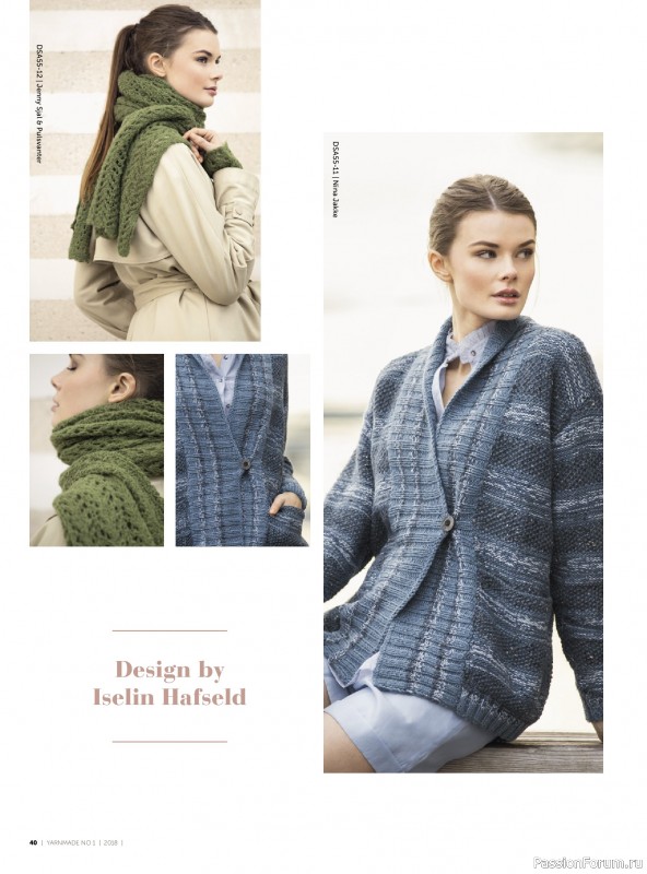 Вязаные проекты в журнале &laquo;Yarnmade №1 2018 Spring & Summer&raquo;.