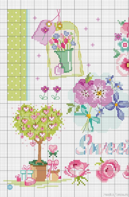 Коллекция проектов для рукодельниц в журнале &laquo;A Punto Croce Fiori - Marzo 2026&raquo;