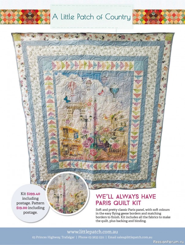 Коллекция проектов для рукодельниц в журнале «Australian Homespun - October-November 2025»