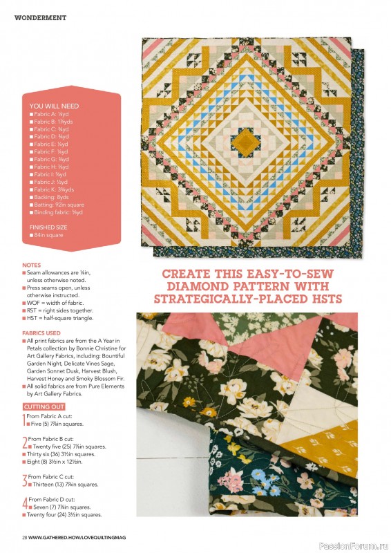 Коллекция проектов для рукодельниц в журнале «Love Patchwork & Quilting №155 2025»