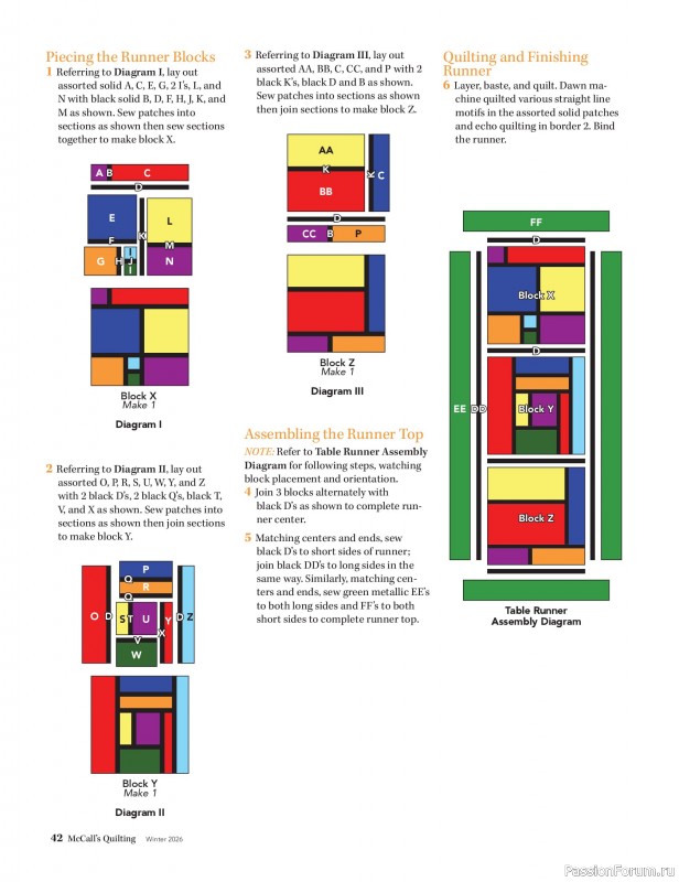 Коллекция проектов для рукодельниц в журнале «McCall's Quilting - Winter 2026»