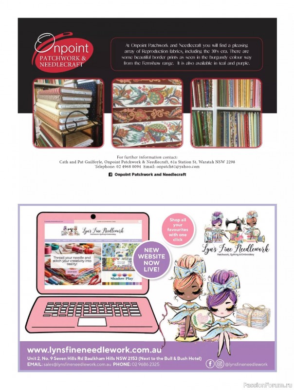 Коллекция проектов для рукодельниц в журнале «Quilters Companion №134 2025»