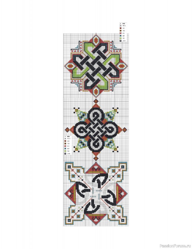 Коллекция вышивки в книге «Cross-Stitch Mandalas»