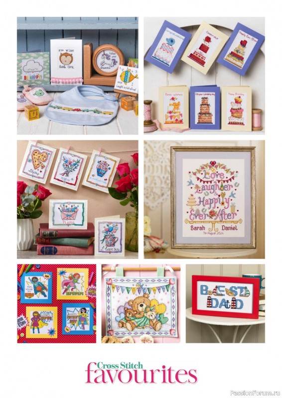 Коллекция вышивки в журнале «Cross Stitch Favourites - Celebrations 2024»