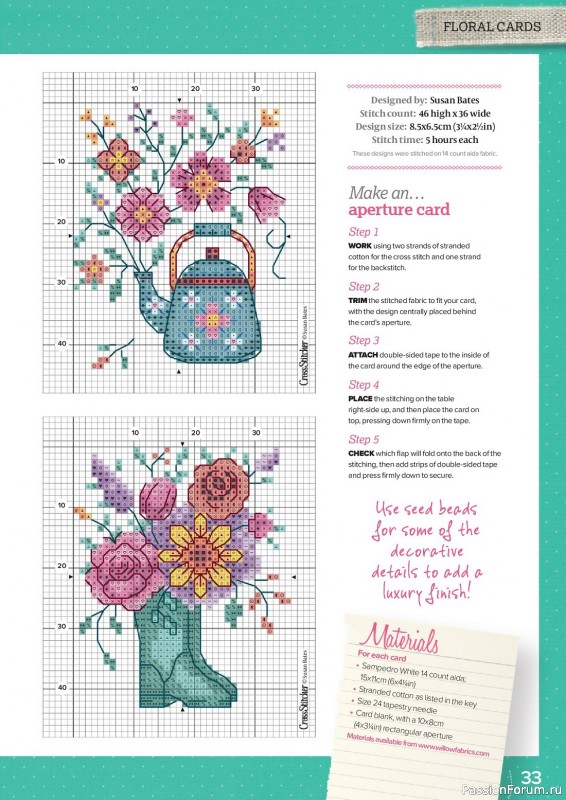 Коллекция вышивки в журнале «CrossStitcher №400 2023»