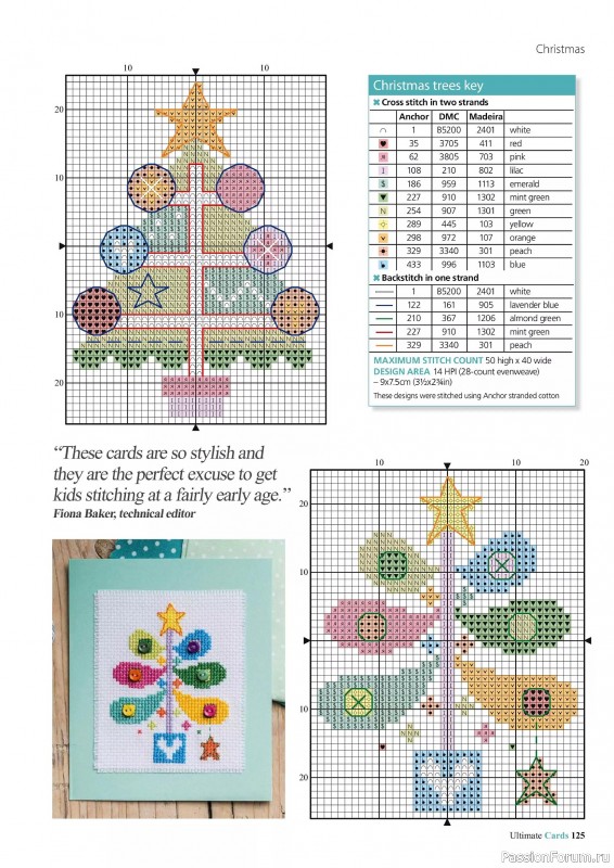 Коллекция вышивки в журнале «Ultimate CrossStitch Cards №58 2025»