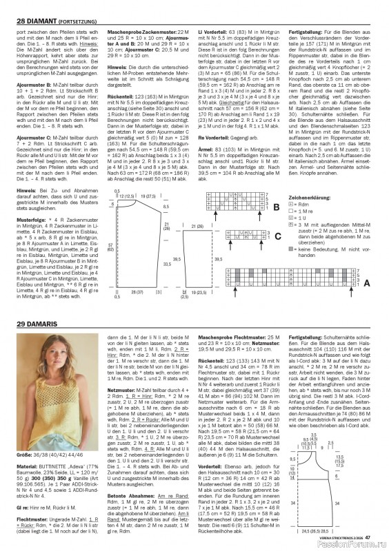 Вязаные модели в журнале «Verena Stricktrends №2 2026»