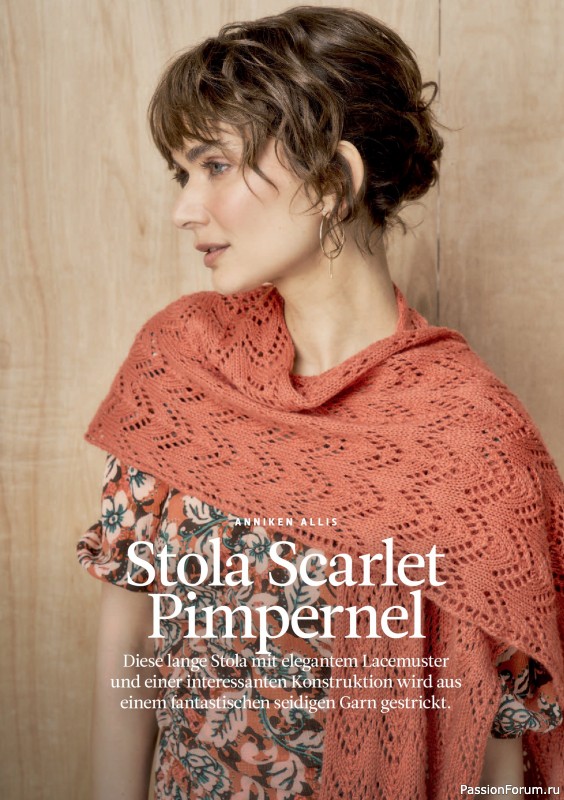 Вязаные проекты спицами в журнале «The Knitter №77 2025 Germany»