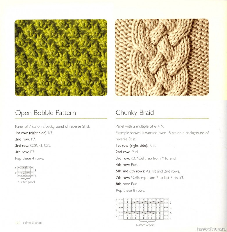 Вязаные проекты в книге &laquo;Cables & Aran Stitches-250 to Knit&raquo;