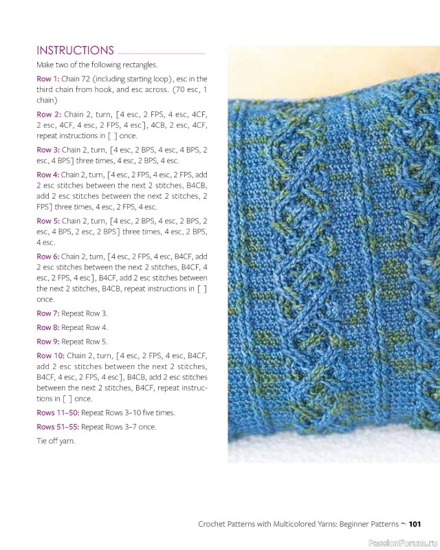 Вязаные проекты в книге «Colorful Crochet Cables». Продолжение