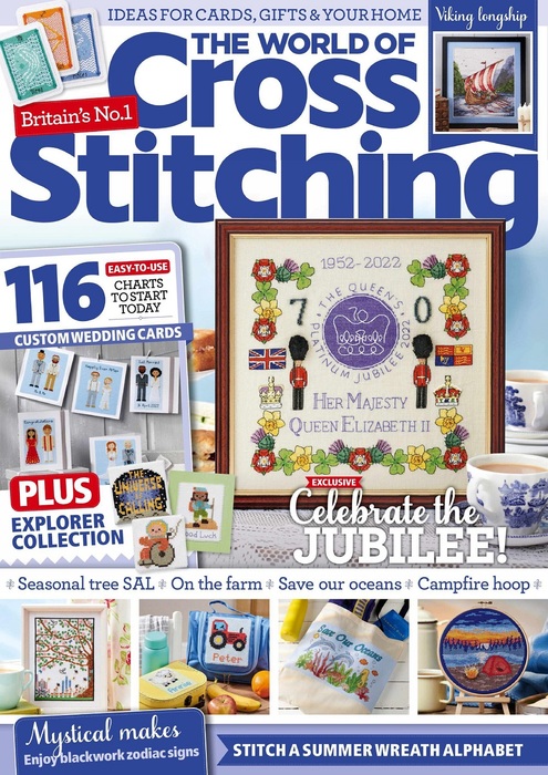 Коллекция вышивки в журнале &laquo;The World of Cross Stitching №320 2022&raquo;