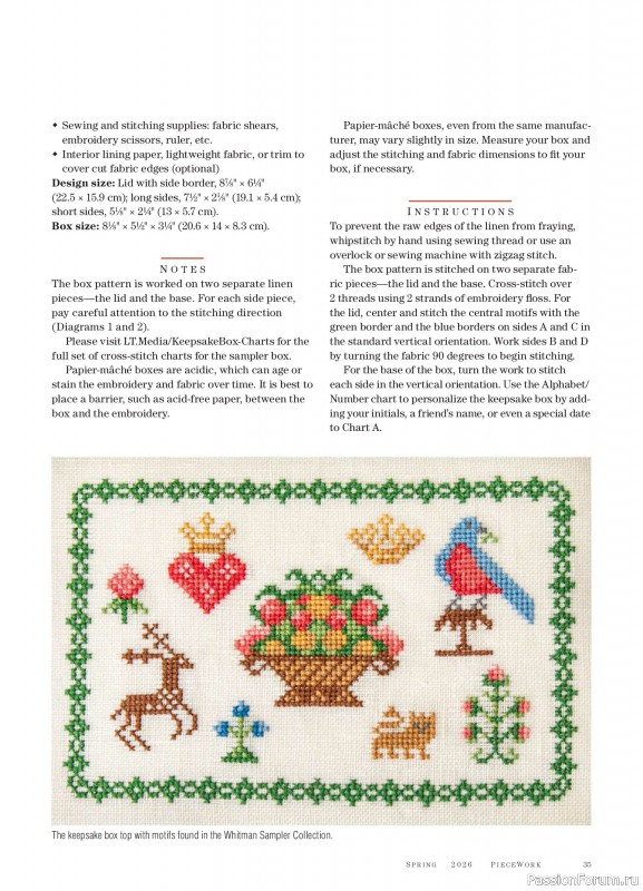 Коллекция проектов для рукодельниц в журнале &laquo;PieceWork - Spring 2025&raquo;