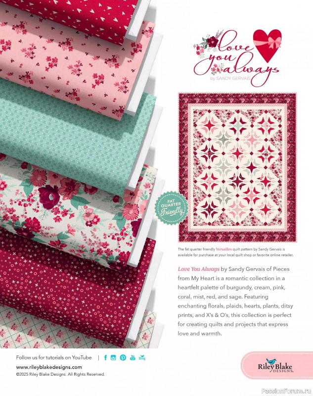 Коллекция проектов для рукодельниц в журнале «Quilter's World - Winter 2025»