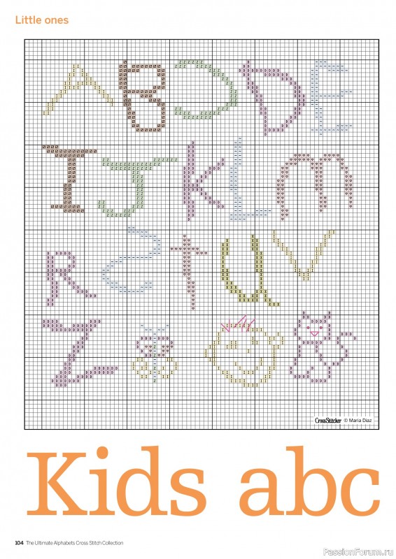 Коллекция вышивки в журнале «Cross Stitch Collection - The Ultimate Alphabets 2026»