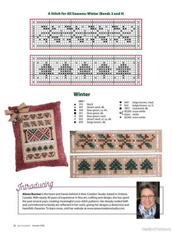 Коллекция вышивки в журнале &laquo;Just CrossStitch - Summer 2026&raquo;