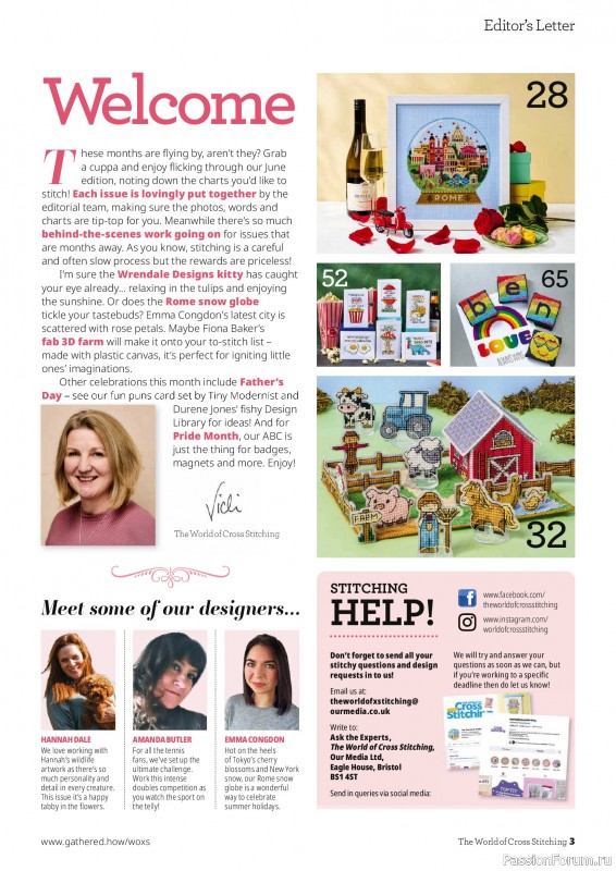 Коллекция вышивки в журнале &laquo;The World of Cross Stitching №372 2026&raquo;