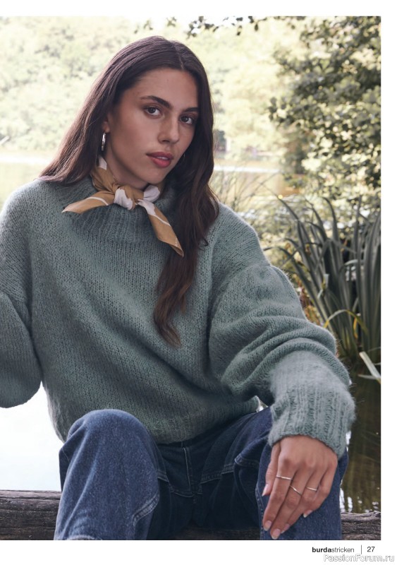 Вязаные модели в журнале «Burda Stricken №6 2022»