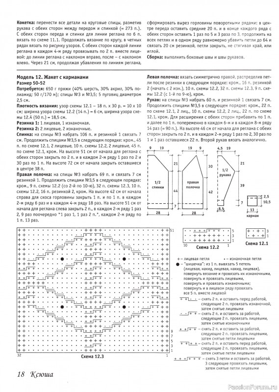 Вязаные модели в журнале &laquo;Ксюша. Для тех, кто вяжет №11 2021&raquo;