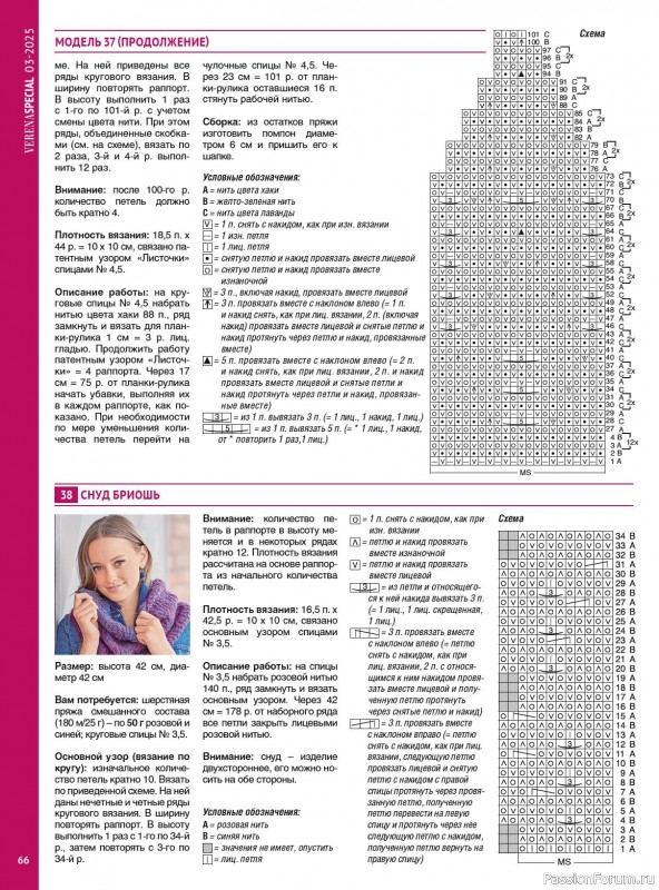 Вязаные модели в журнале «Модное вязание №3 2025»