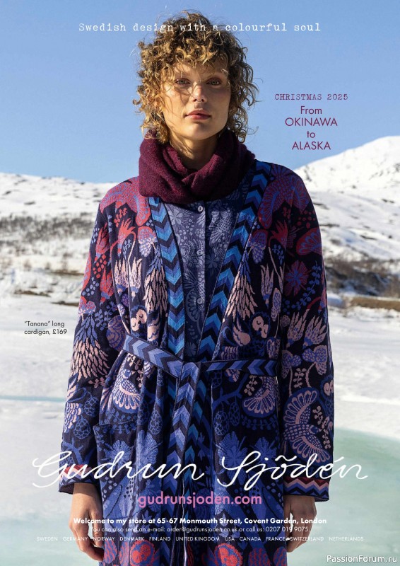 Вязаные проекты спицами в журнале «The Knitter №222 2025»