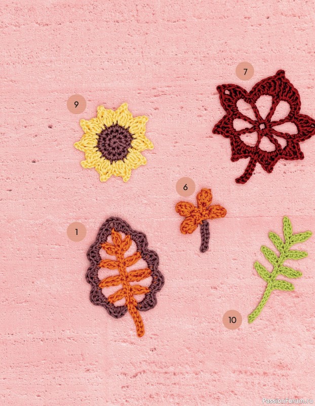 Bязаные проекты в журнале «100 crochet: flowers, plants and petals»