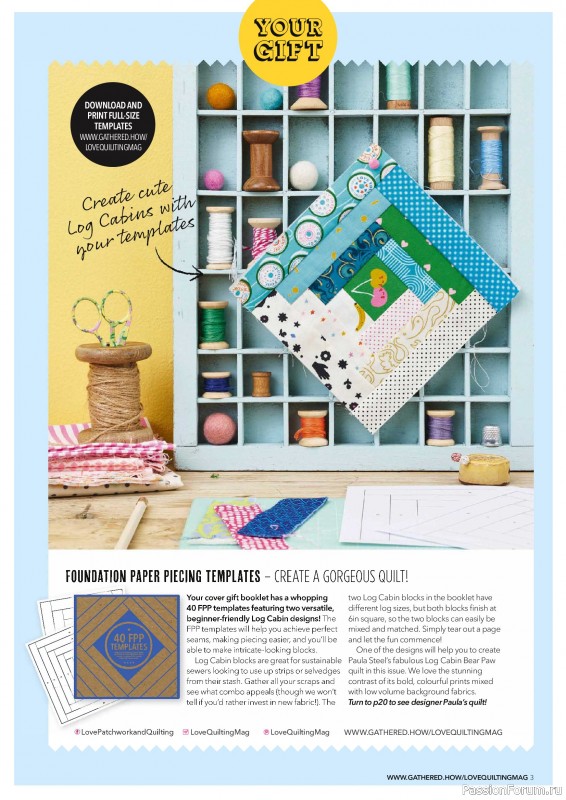 Коллекция проектов для рукодельниц в журнале &laquo;Love Patchwork & Quilting №162 2026&raquo;