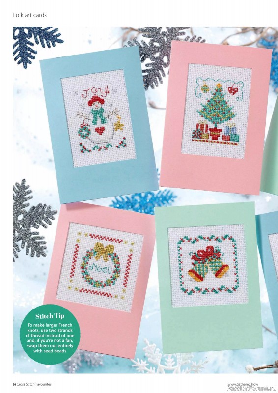 Коллекция вышивки в журнале «Cross Stitch Favourites - Christmas 2024»