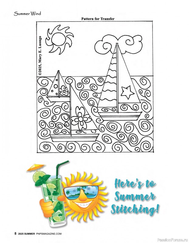 Коллекция вышивки в журнале «Punch Needle & Primitive Stitcher - Summer 2025»