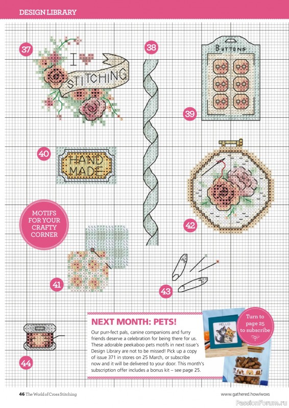 Коллекция вышивки в журнале &laquo;The World of Cross Stitching №370 2026&raquo;