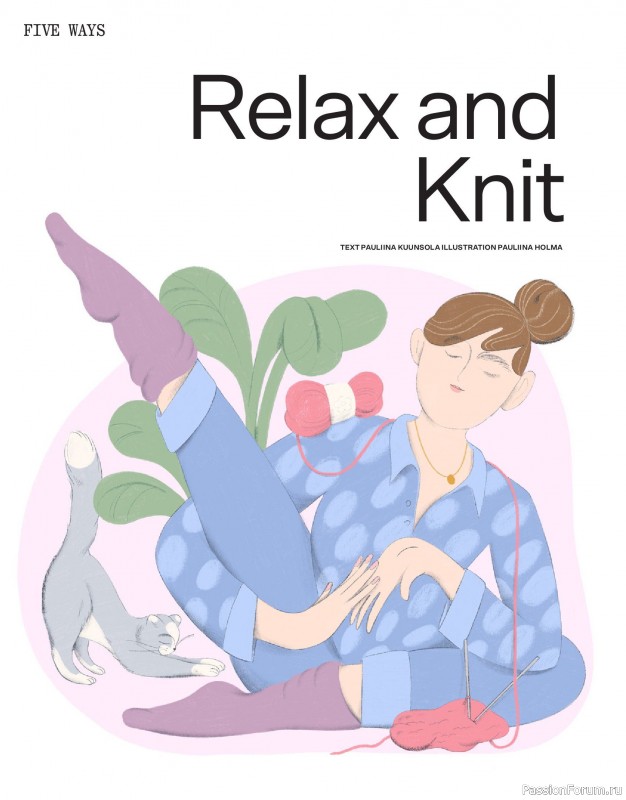 Вязаные модели в журнале «Laine Magazine №24 2025 Spring»