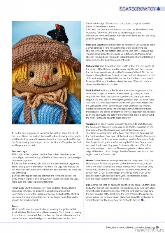 Вязаные проекты крючком в журнале «Simply Knitting №268 2025»