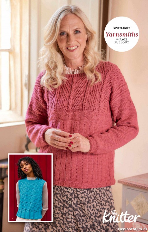 Вязаные проекты спицами в журнале «The Knitter №220 2025»