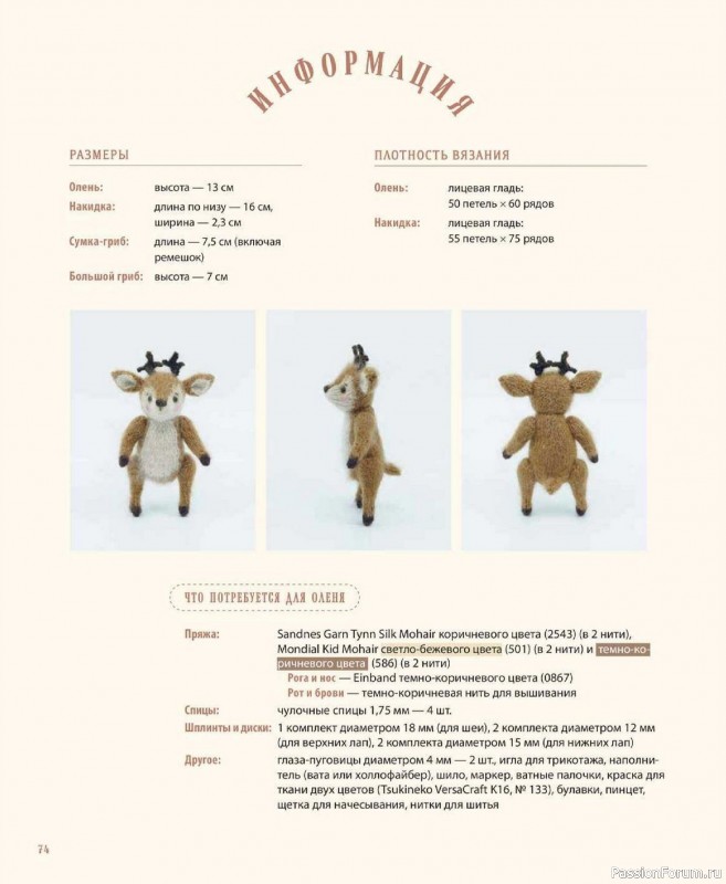 Вязаные проекты в книге &laquo;Шарнирные игрушки на спицах&raquo;.