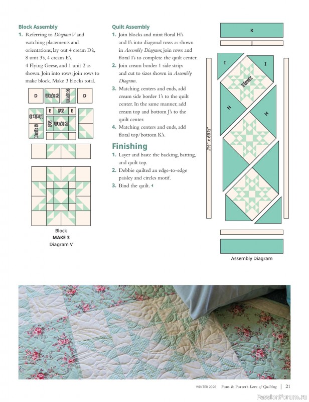 Коллекция проектов для рукодельниц в журнале «Fons & Porter's Love of Quilting - Winter 2026»