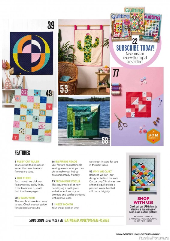 Коллекция проектов для рукодельниц в журнале «Love Patchwork & Quilting №149 2025»