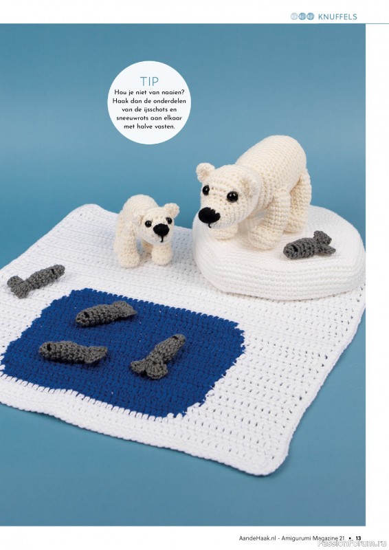 Вязаные проекты крючком в журнале «Aan de Haak Amigurumi №21 2025»