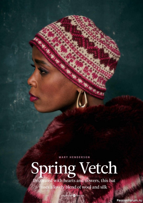Вязаные проекты спицами в журнале «The Knitter №201 2024»